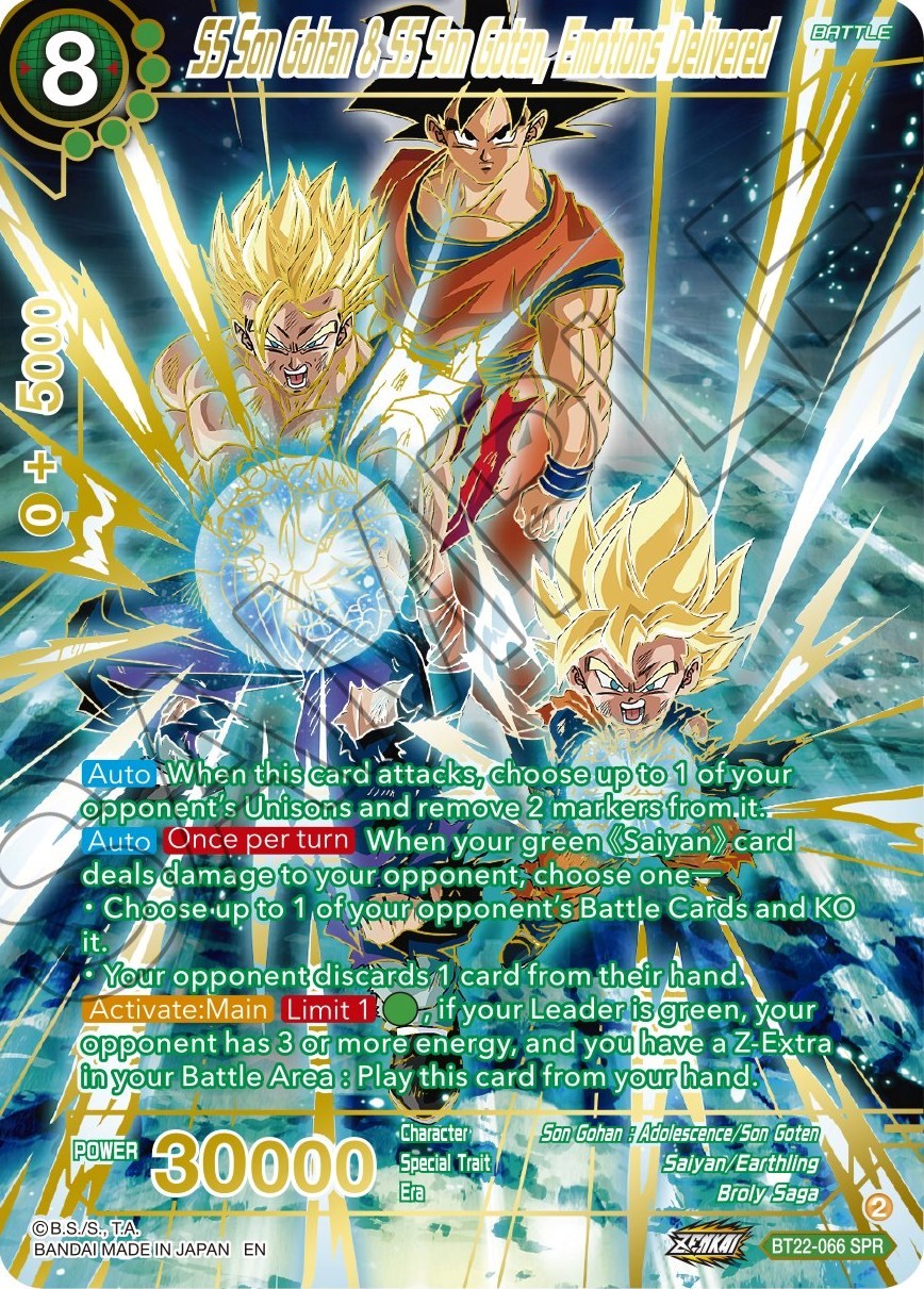 SS Son Gohan & SS Son Goten, Emotions Delivered (SPR)