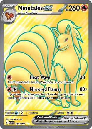 Ninetales ex - 186/165 186 - SV Scarlet & Violet 151 Holofoil