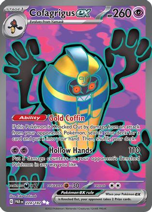 Cofagrigus ex - 224/182 224 - SV04 Paradox Rift Holofoil
