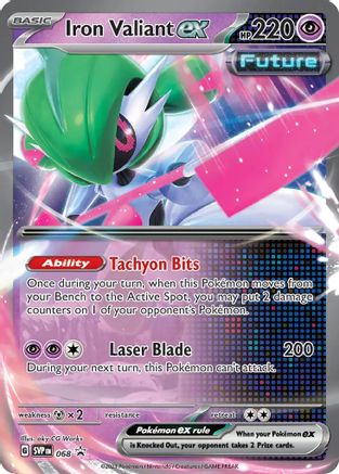 Iron Valiant ex - 068 68 - SV Scarlet & Violet Promo Cards Holofoil