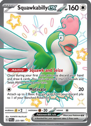 Squawkabilly ex - 223/091 223 - SV Paldean Fates Holofoil