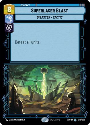 Superlaser Blast (043/252) - Spark of Rebellion Foil