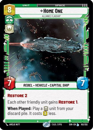 Home One - Alliance Flagship (102/252) - Spark of Rebellion