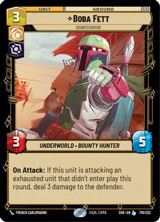 Boba Fett - Disintegrator (179/252) - Spark of Rebellion