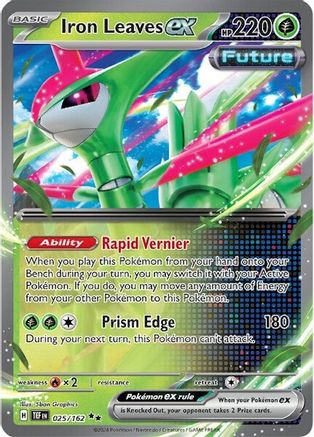 Iron Leaves ex - 025/162 25 - SV05 Temporal Forces Holofoil