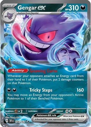 Gengar ex - 104/162 104 - SV05 Temporal Forces Holofoil
