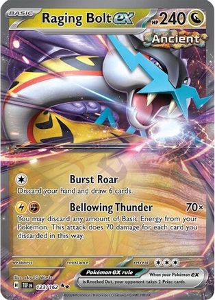 Raging Bolt ex - 123/162 123 - SV05 Temporal Forces Holofoil