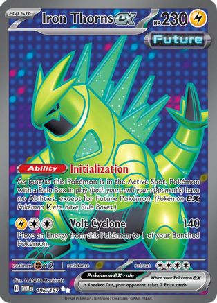 Iron Thorns ex - 196/167 196 - SV06 Twilight Masquerade Holofoil