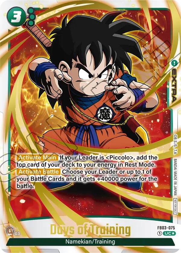 Days of Training - FB03-075 (Championship Pack 02) (Gold)