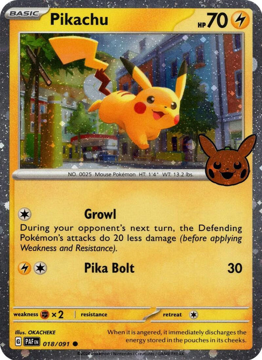 Pikachu - 018/091 (Cosmos Holo)
