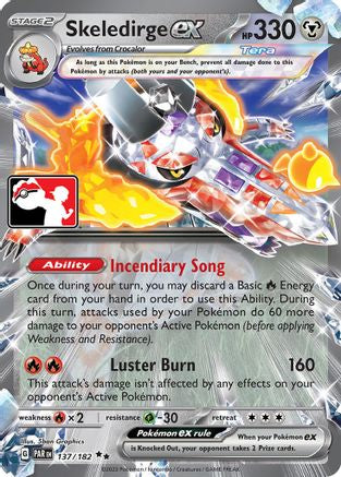 Skeledirge ex - 137 - Prize Pack Series Cards Holofoil