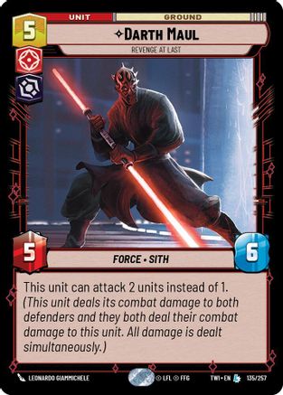 Darth Maul - Revenge at Last (135/257) - Twilight of the Republic Foil