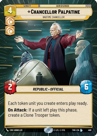 Chancellor Palpatine - Wartime Chancellor (Hyperspace) (468) - Twilight of the Republic