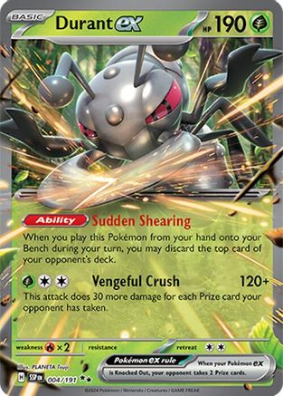 Durant ex - 004/191 4 - SV08 Surging Sparks Holofoil