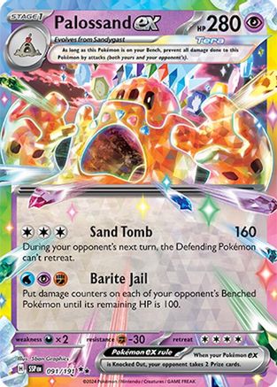 Palossand ex - 091/191 91 - SV08 Surging Sparks Holofoil