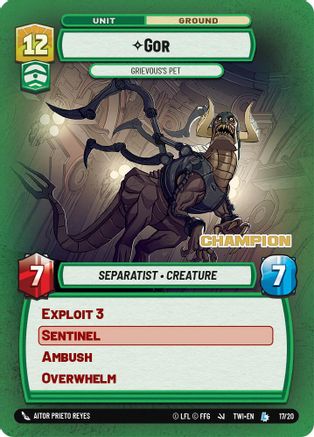Gor - Grievous's Pet (Champion) (17/20) - Organized Play Promos
