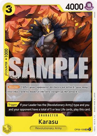 Karasu (OP09-100) - Emperors in the New World: 2nd Anniversary Tournament Cards