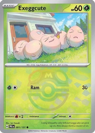 Exeggcute (Master Ball Pattern) 1 - SV Prismatic Evolutions Holofoil