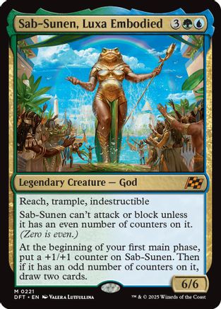 Sab-Sunen, Luxa Embodied (PPDFT-221) - Promo Pack: Aetherdrift Foil
