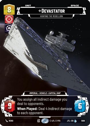 Devastator - Hunting the Rebellion (Prestige Foil) (1068) - Jump to Lightspeed Foil