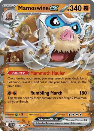 Mamoswine ex - 079/159 79 - SV09 Journey Together Holofoil