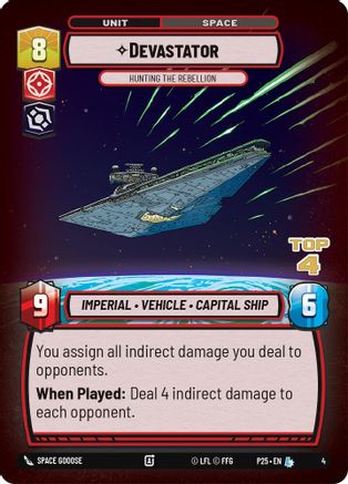 Devastator - Hunting the Rebellion (Top 4) (4) - Organized Play Promos Foil