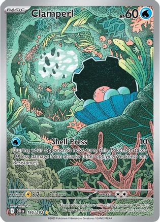Clamperl - 195/182 195 - SV10 Destined Rivals Holofoil