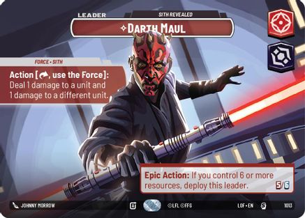 Darth Maul - Sith Revealed (Showcase) (1013) - Legends of the Force Foil
