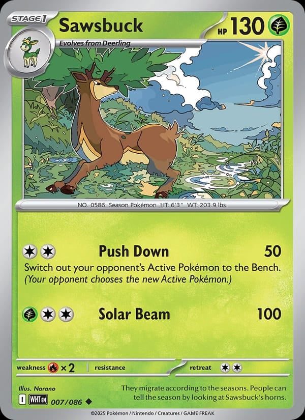 Sawsbuck (Master Ball Pattern)