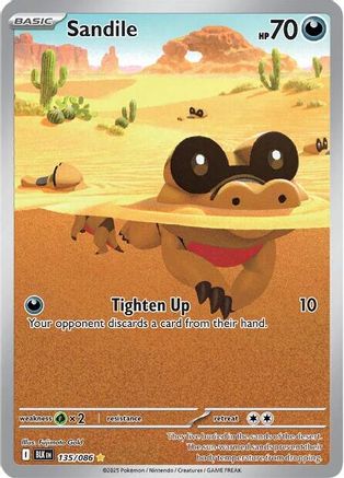 Sandile - 135/086 135 - SV Black Bolt Holofoil