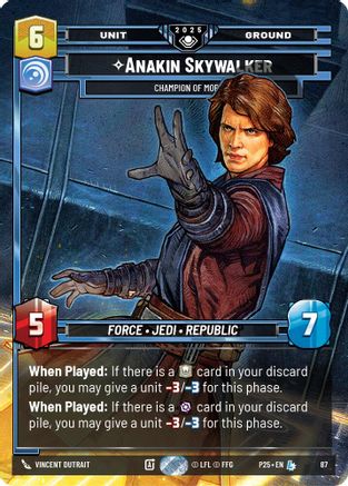Anakin Skywalker - Champion of Mortis (87) - Organized Play Promos Foil