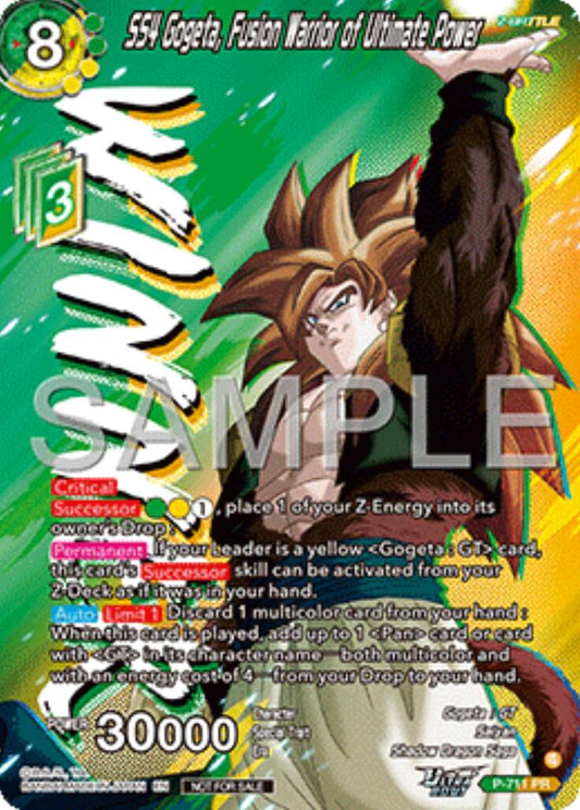 SS4 Gogeta, Fusion Warrior of Ultimate Power (Ultra-Bout Series Tournament Pack Vol.13) (Winner)