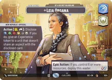 Leia Organa - Of A Secret Bloodline (Showcase) (1024) - Secrets of Power Foil