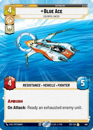 Blue Ace - Colorful Racer (Hyperspace) (468) - Secrets of Power