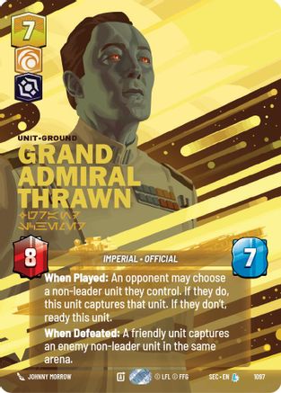 Grand Admiral Thrawn - Grand Schemer (Prestige Foil) (1097) - Secrets of Power Foil