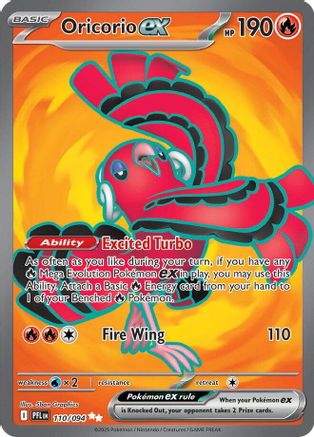 Oricorio ex - 110/094 110 - ME02 Phantasmal Flames Holofoil