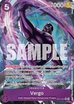 Vergo (Alternate Art) (OP14-061) - The Azure Sea's Seven Foil