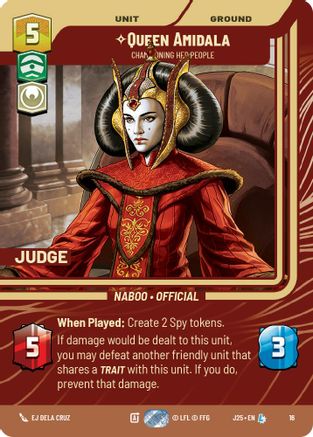 Queen Amidala - Championing Her People (16) - Judge Promos Foil