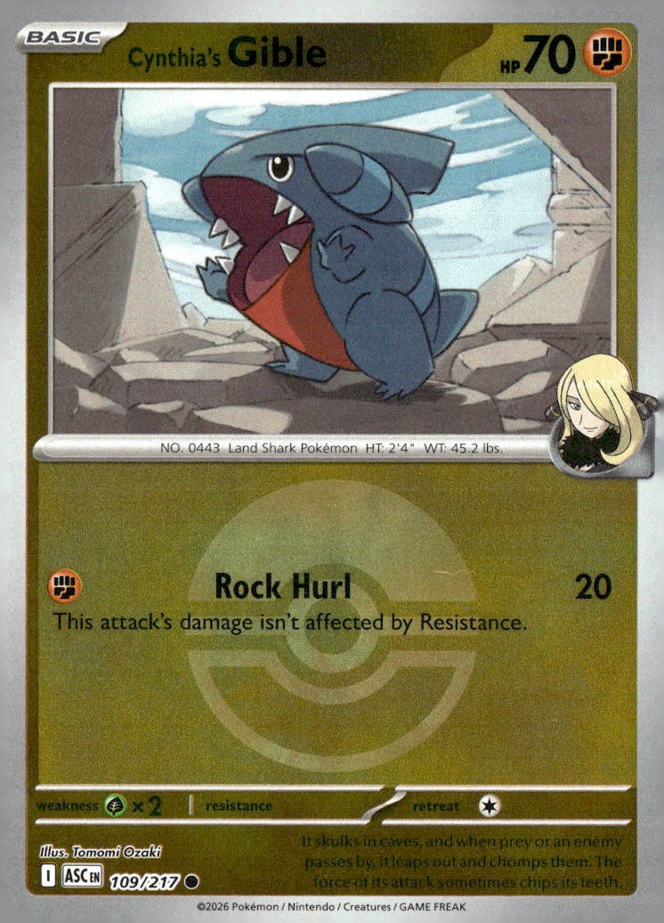 Cynthia's Gible (Poke Ball)