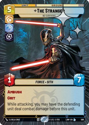 The Stranger - No Survivors (Hyperspace Foil) (588) - A Lawless Time Foil
