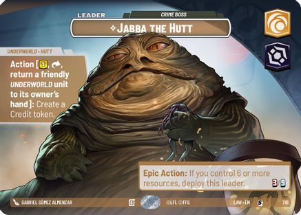 Jabba the Hutt - Crime Boss (Showcase) (781) - A Lawless Time Foil