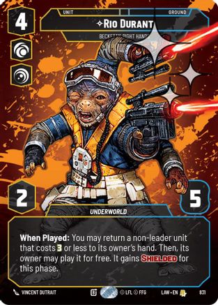 Rio Durant - Beckett's Right Hands (Prestige Foil) (831) - A Lawless Time Foil
