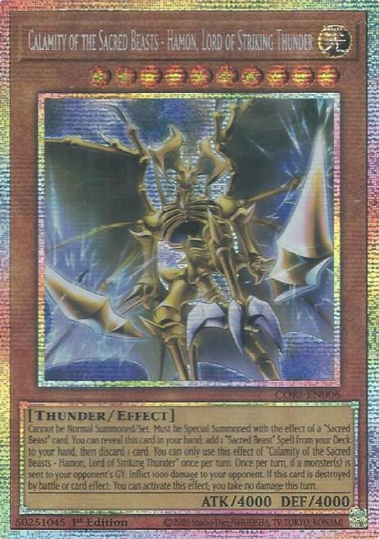 Calamity of the Sacred Beasts - Hamon, Lord of Striking Thunder (Starlight Rare)