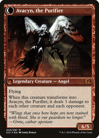 Archangel Avacyn (PRE-005) - Shadows over Innistrad Promos: (Double Faced Transform) Foil