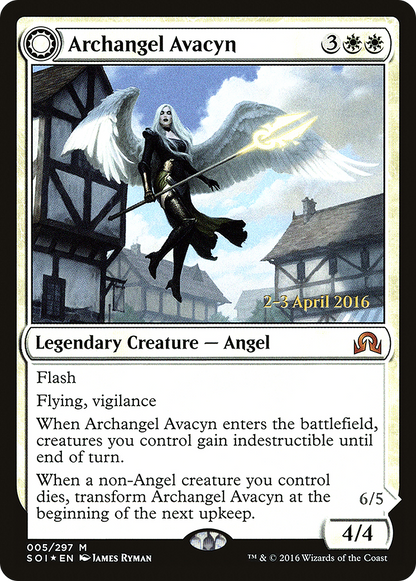 Archangel Avacyn (PRE-005) - Shadows over Innistrad Promos: (Double Faced Transform) Foil