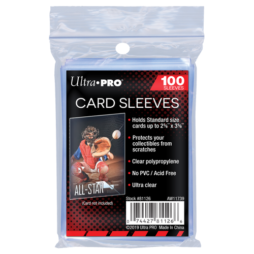 Ultra PRO Clear Card Sleeves