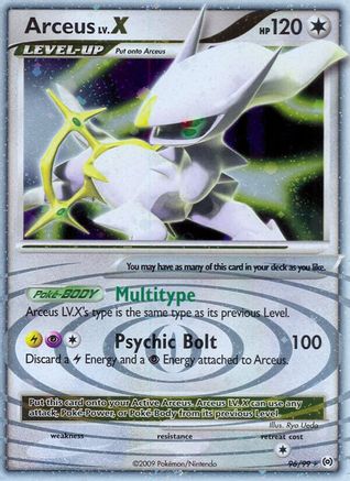 Arceus Lv.X (96) 96/99 - Arceus Holofoil