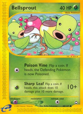 Bellsprout (68) 68/147 - Aquapolis