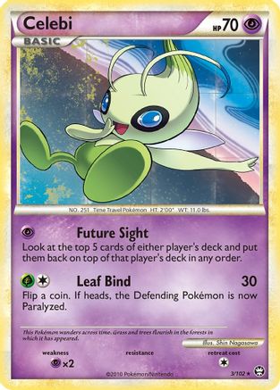 Celebi 3/102 - Triumphant Holofoil
