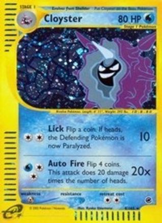 Cloyster (8) 8/165 - Expedition Reverse Holofoil